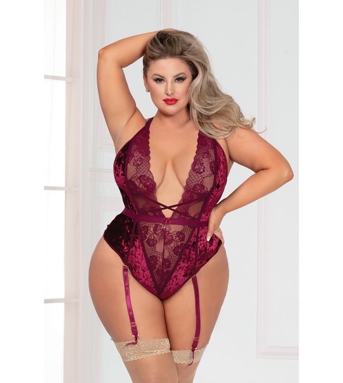 11061X  Velvet And Lace Teddy  Afl 107.35